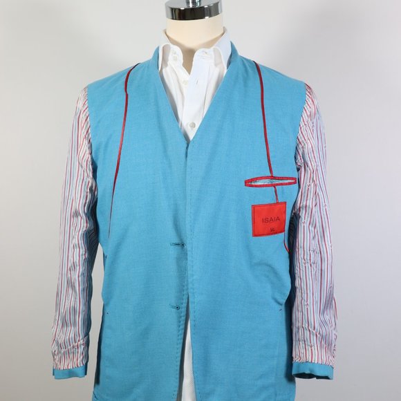 Isaia Sport Jacket 42R (40R)/52 Cotton/Wool. Extra Slim Fit. Made in Italy. - Picture 6 of 10